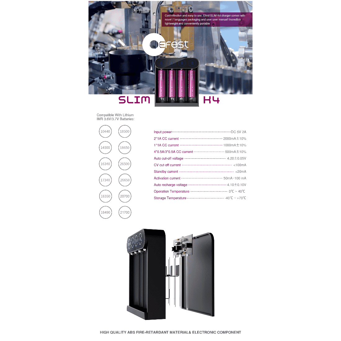 K4 External Battery Charger Compatability